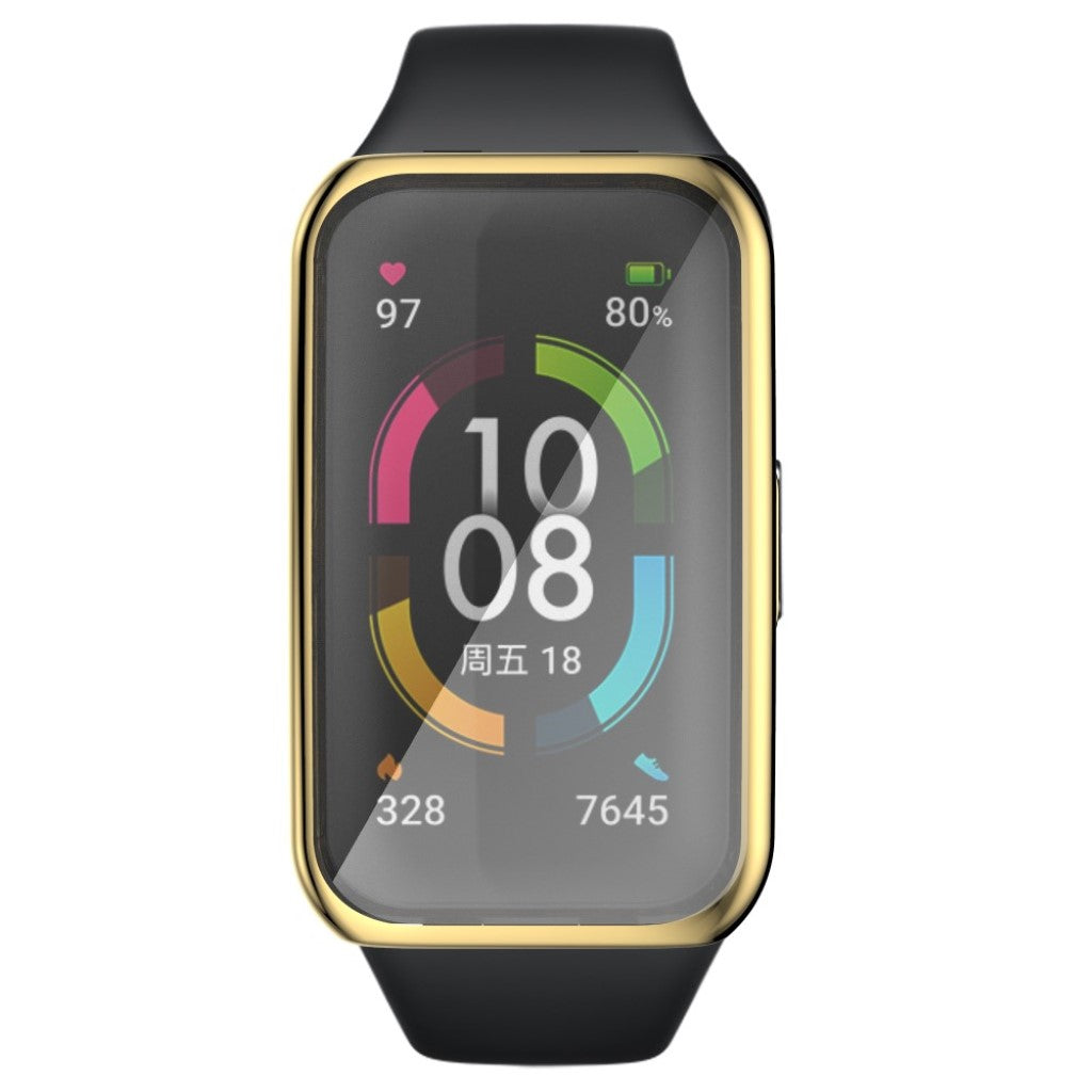 Godt Silikone Cover til Honor Band 6 - Guld#serie_4