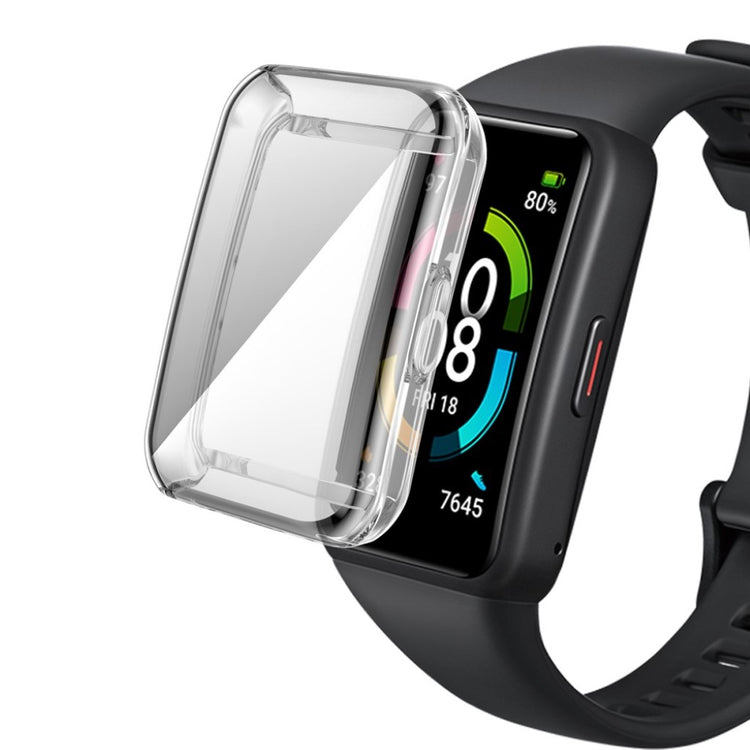 Mega Fed Silikone Cover til Honor Band 6 - Gennemsigtig#serie_010