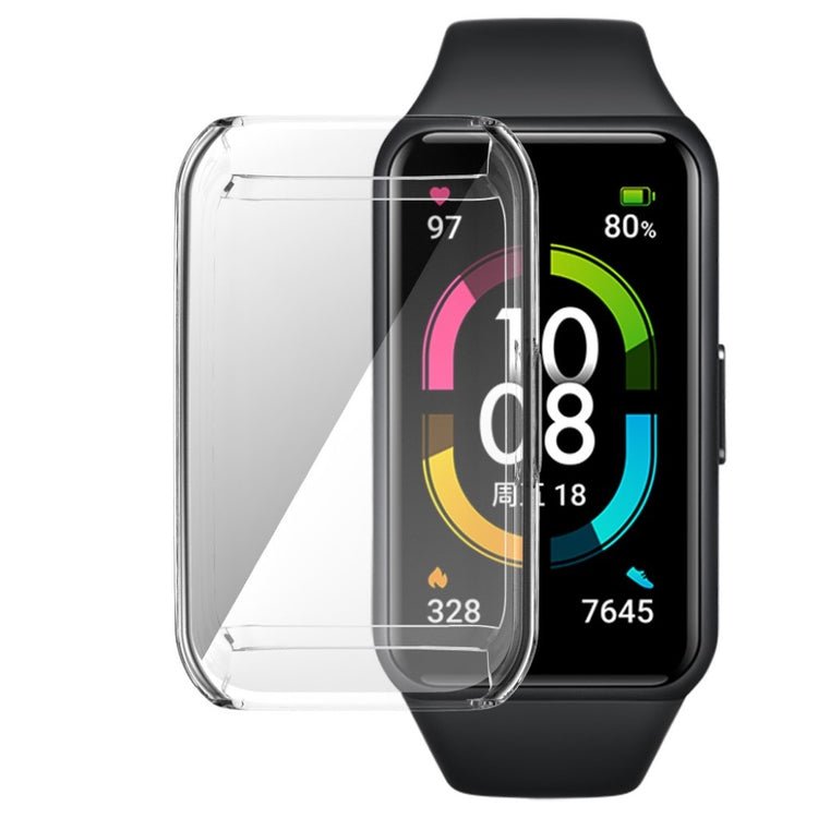 Mega Fed Silikone Cover til Honor Band 6 - Gennemsigtig#serie_010