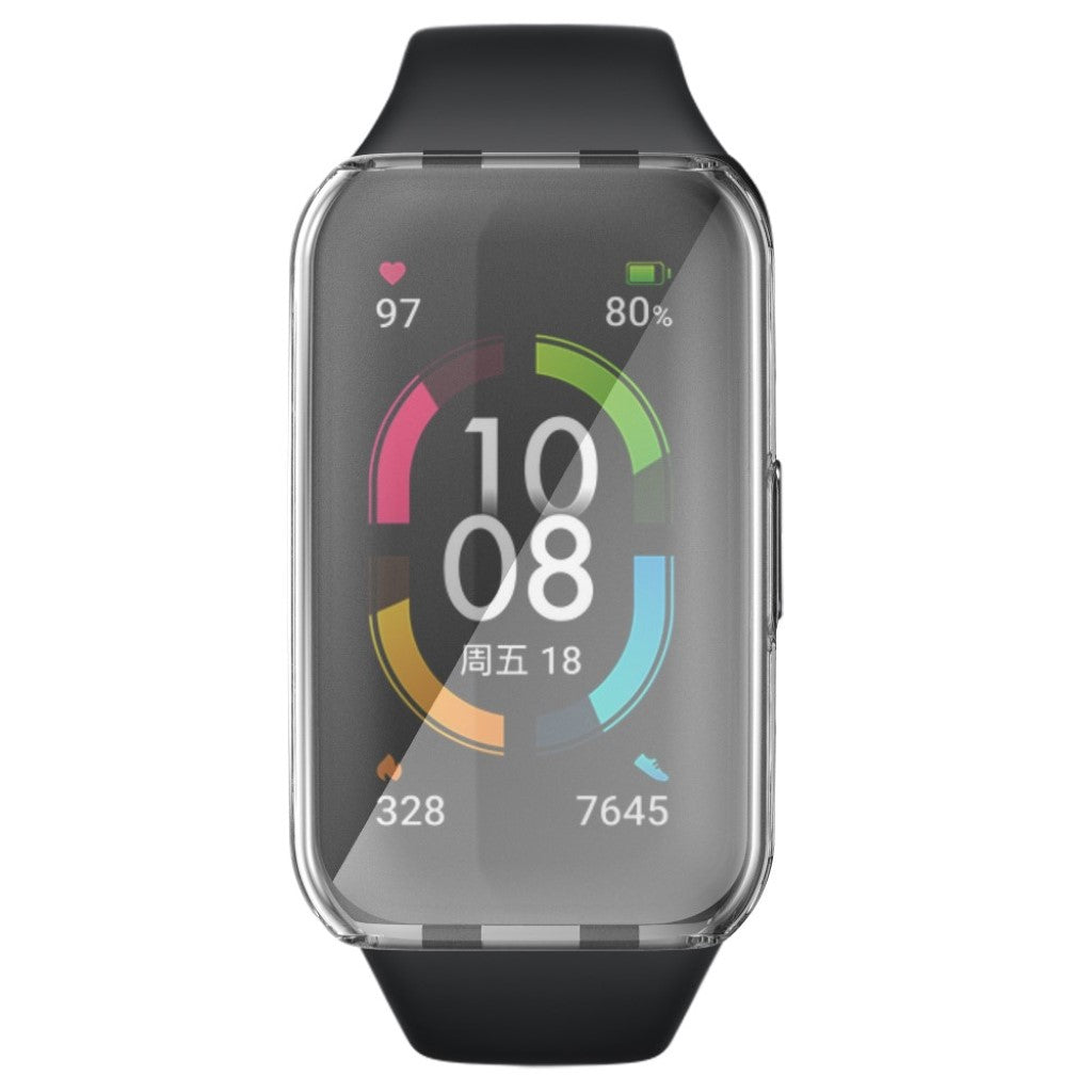 Mega Fed Silikone Cover til Honor Band 6 - Gennemsigtig#serie_010