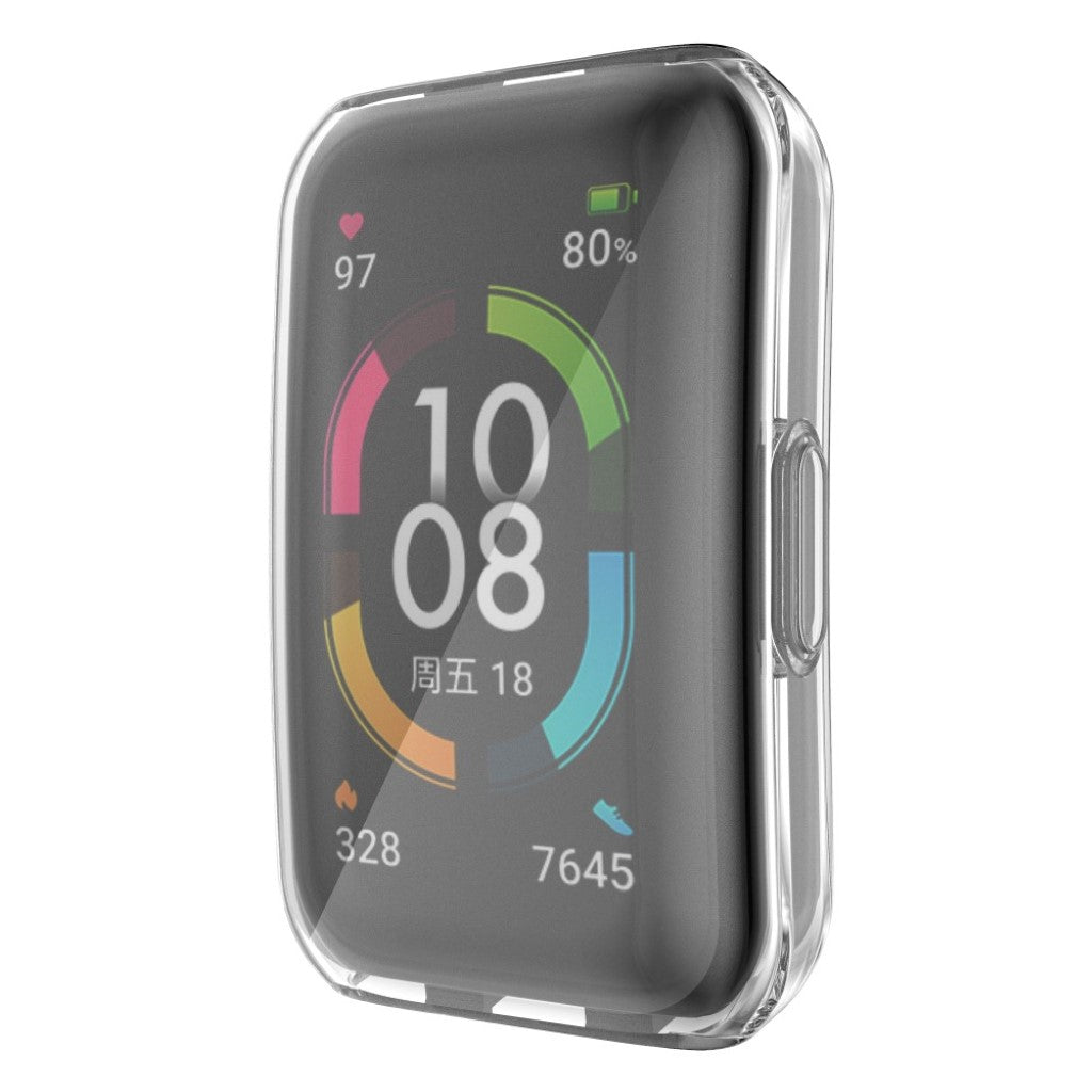 Mega Fed Silikone Cover til Honor Band 6 - Gennemsigtig#serie_010