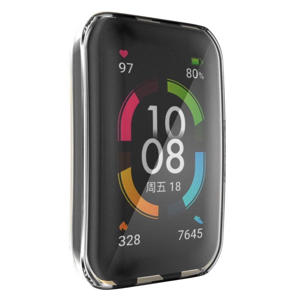Mega Fed Silikone Cover til Honor Band 6 - Gennemsigtig#serie_010