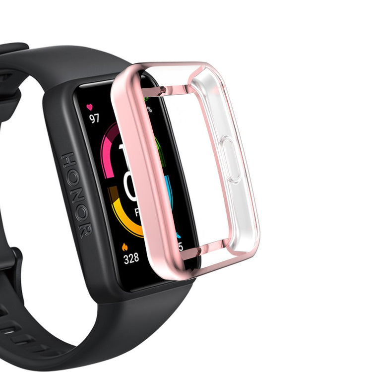 Mega Flot Silikone Cover til Honor Band 6 - Pink#serie_2