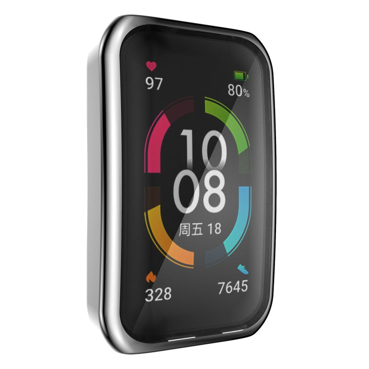 Mega Flot Silikone Cover til Honor Band 6 - Sølv#serie_5
