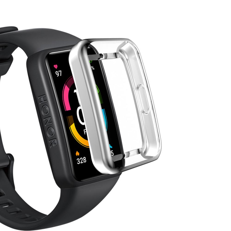 Mega Flot Silikone Cover til Honor Band 6 - Sølv#serie_5