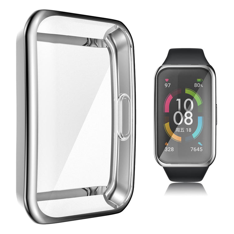 Mega Flot Silikone Cover til Honor Band 6 - Sølv#serie_5
