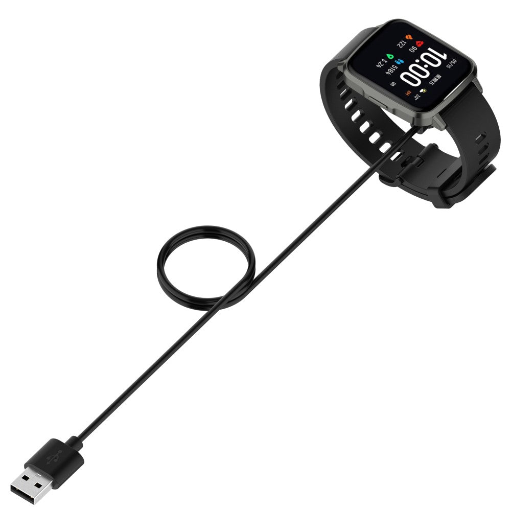 1m Realme Watch 3 / Realme Watch 3 Pro Magnetisk  USB Opladningskabel - Sort#serie_1