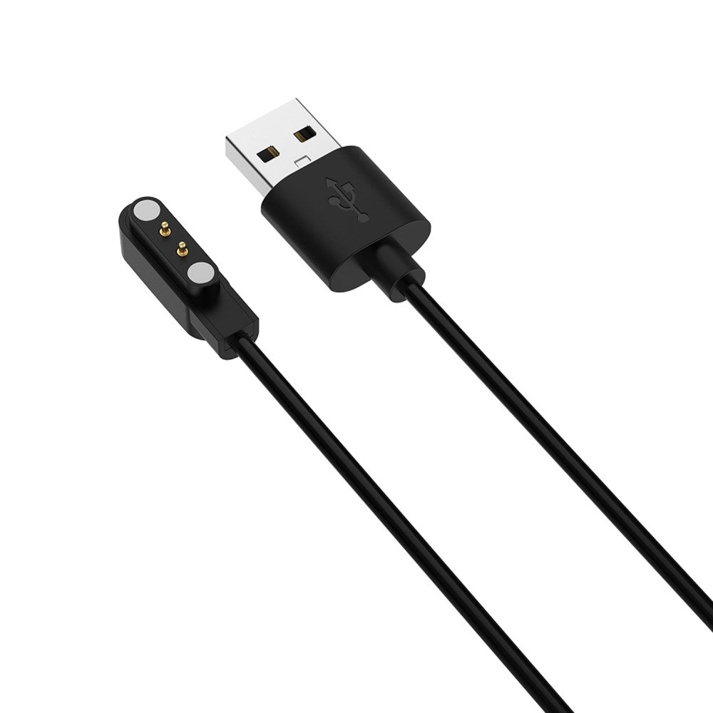 1m Realme Watch 3 / Realme Watch 3 Pro Magnetisk  USB Opladningskabel - Sort#serie_1