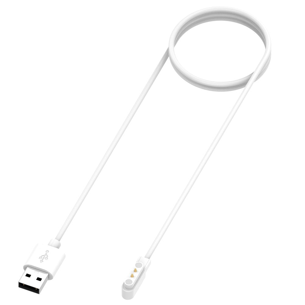 1m Realme Watch 3 / Realme Watch 3 Pro Magnetisk  USB Opladningskabel - Hvid#serie_2