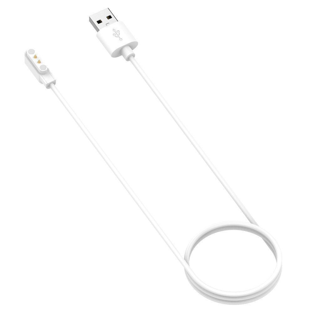 1m Realme Watch 3 / Realme Watch 3 Pro Magnetisk  USB Opladningskabel - Hvid#serie_2