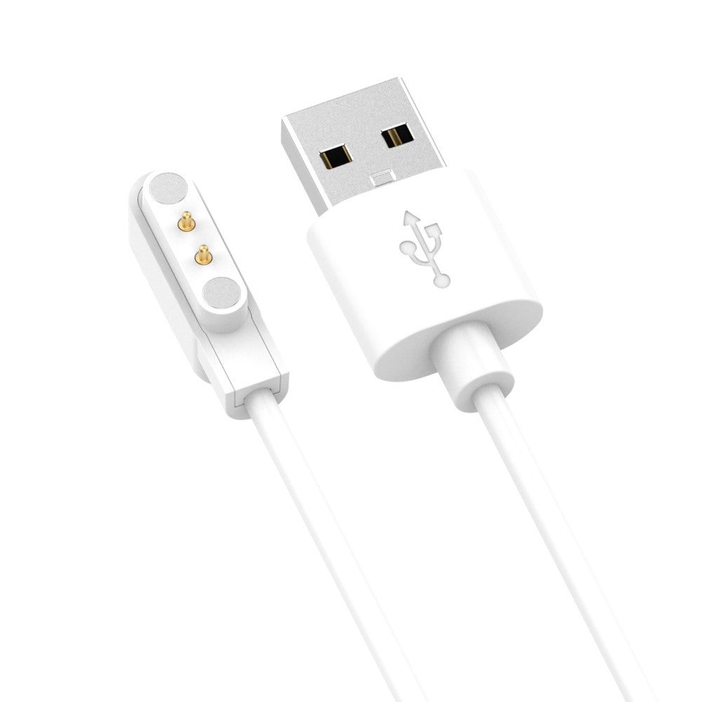 1m Realme Watch 3 / Realme Watch 3 Pro Magnetisk  USB Opladningskabel - Hvid#serie_2