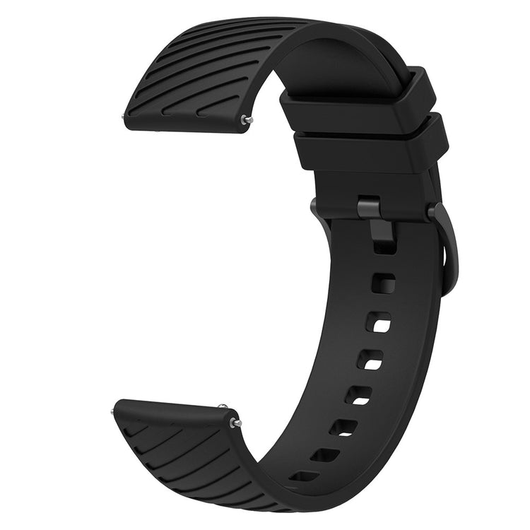 Smuk Silikone Rem passer til 18mm - Sort#serie_2