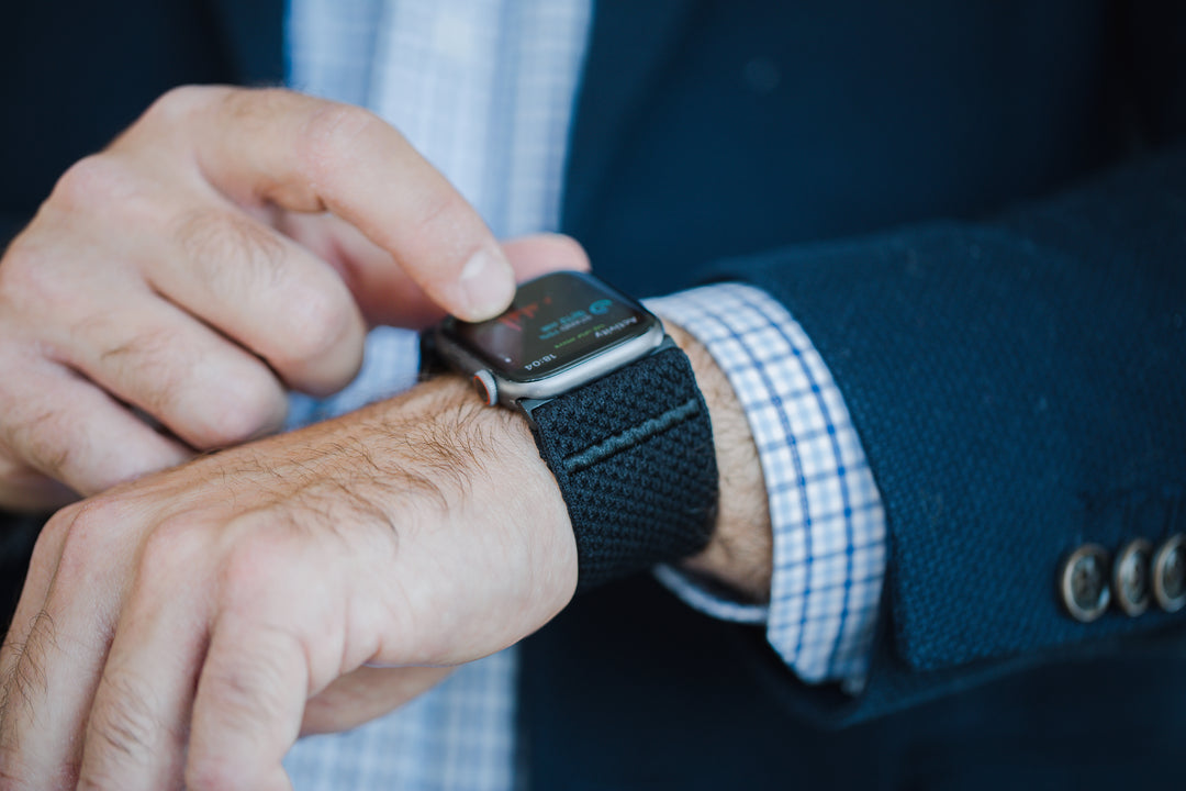 Jakkesæt og smartwatch