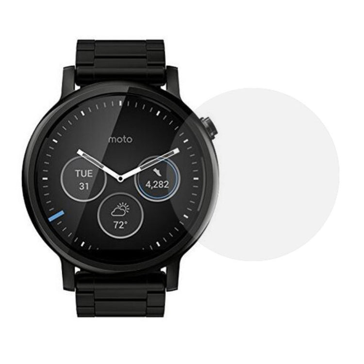 Motorola Moto 360 - 46mm Hærdet Glas Skærmbeskytter - Gennemsigtig#serie_051