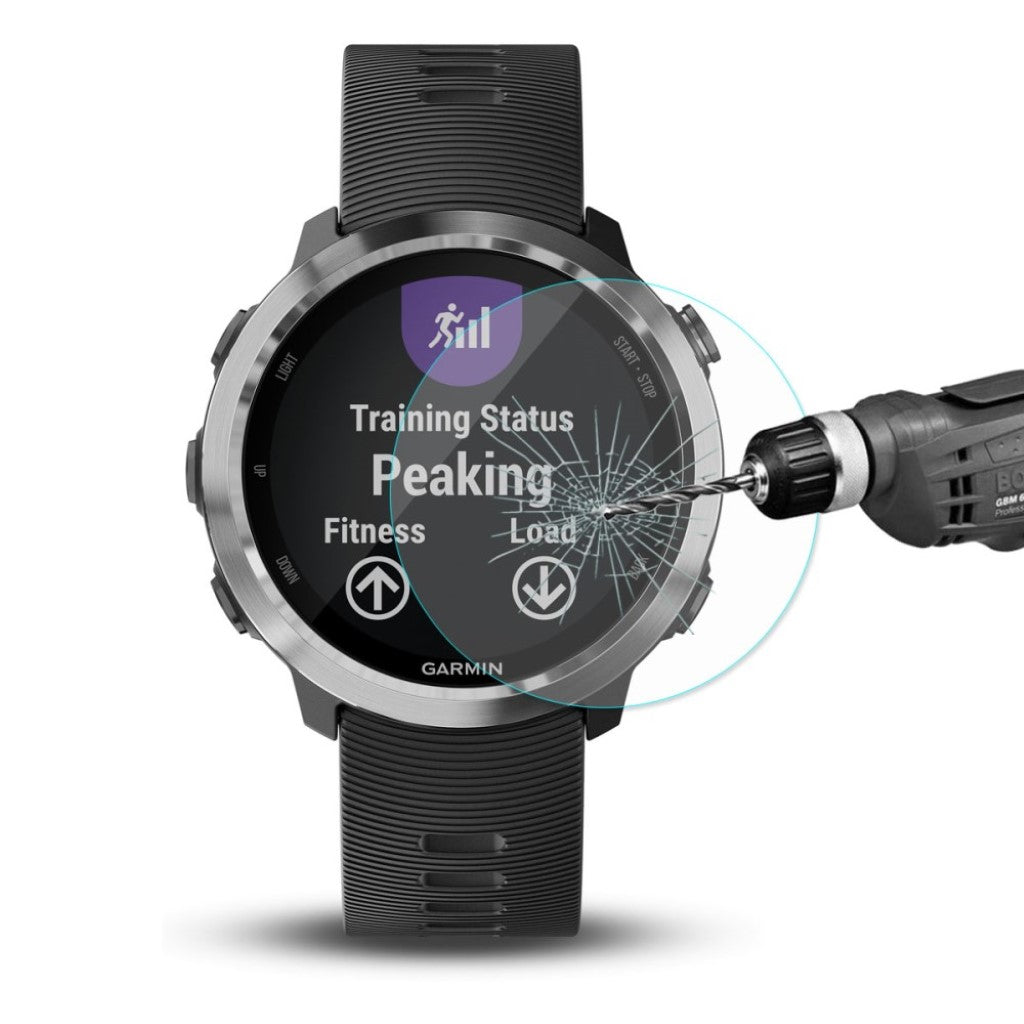 Garmin Forerunner 645 Hærdet Glas Skærmbeskytter - Gennemsigtig#serie_030