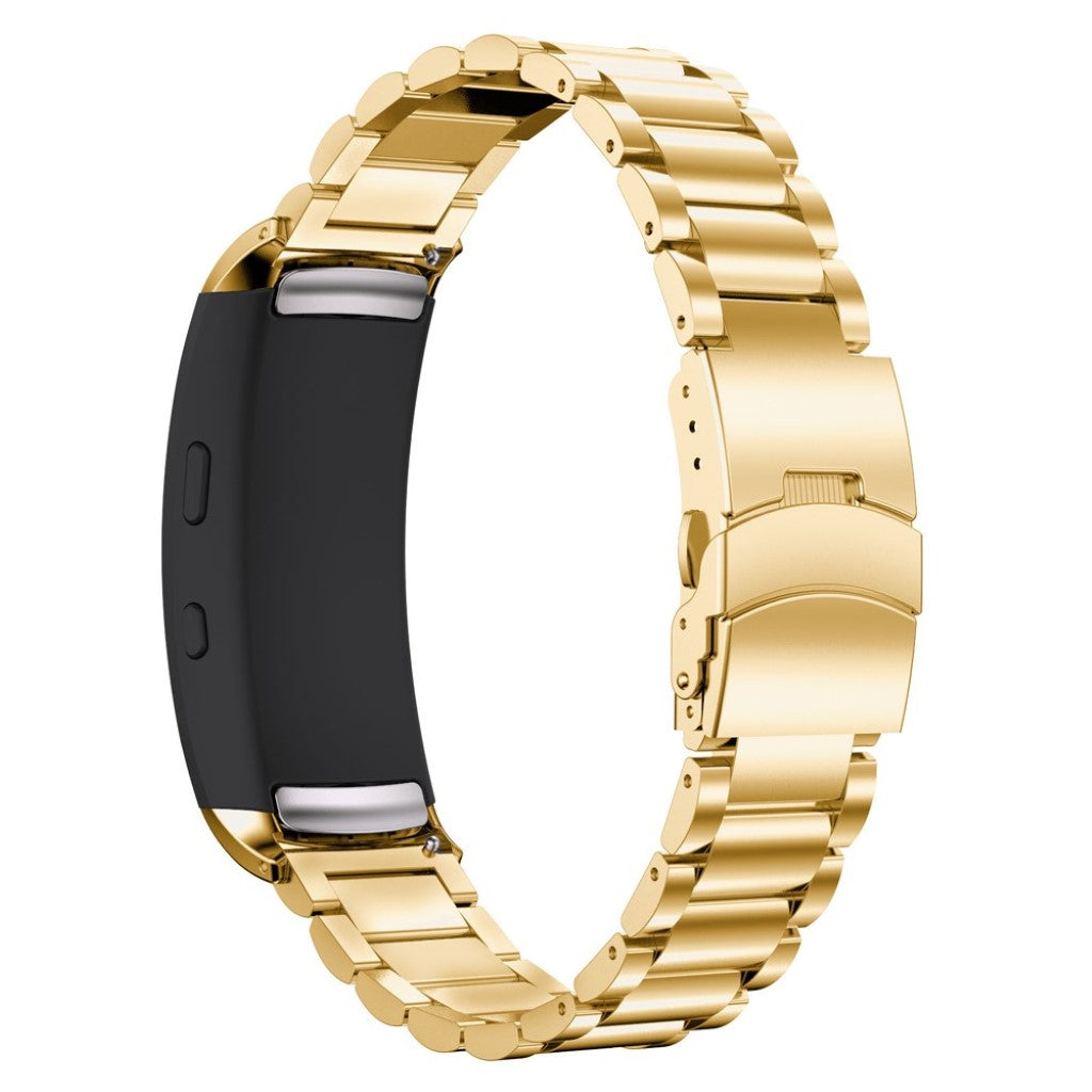 Rigtigt pænt Samsung Gear Fit2 Metal Rem - Guld#serie_1