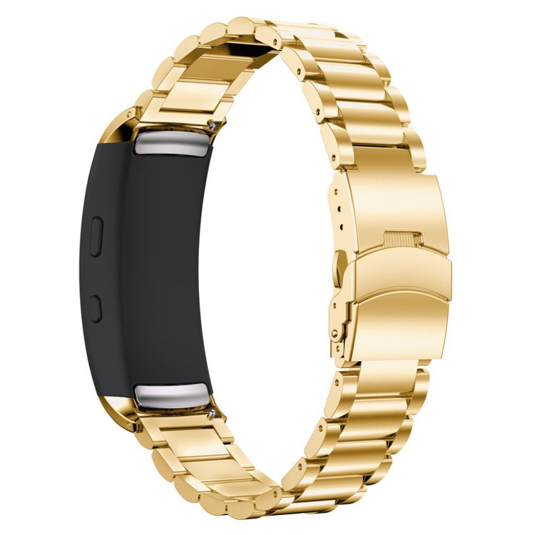 Rigtigt pænt Samsung Gear Fit2 Metal Rem - Guld#serie_1