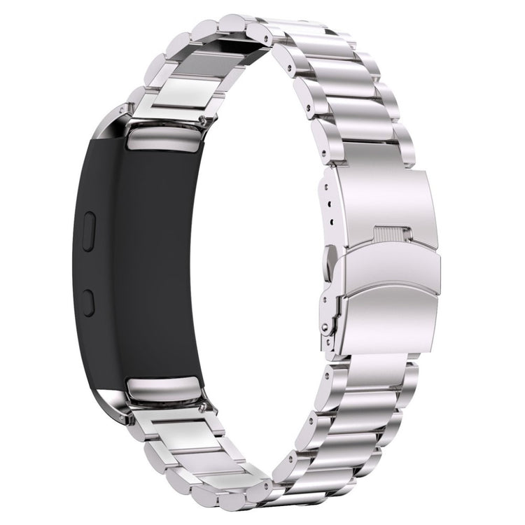 Rigtigt pænt Samsung Gear Fit2 Metal Rem - Sølv#serie_3