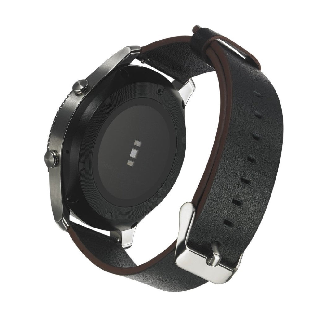 Mega nydelig Samsung Gear S3 Kunstlæder Rem - Sort#serie_6