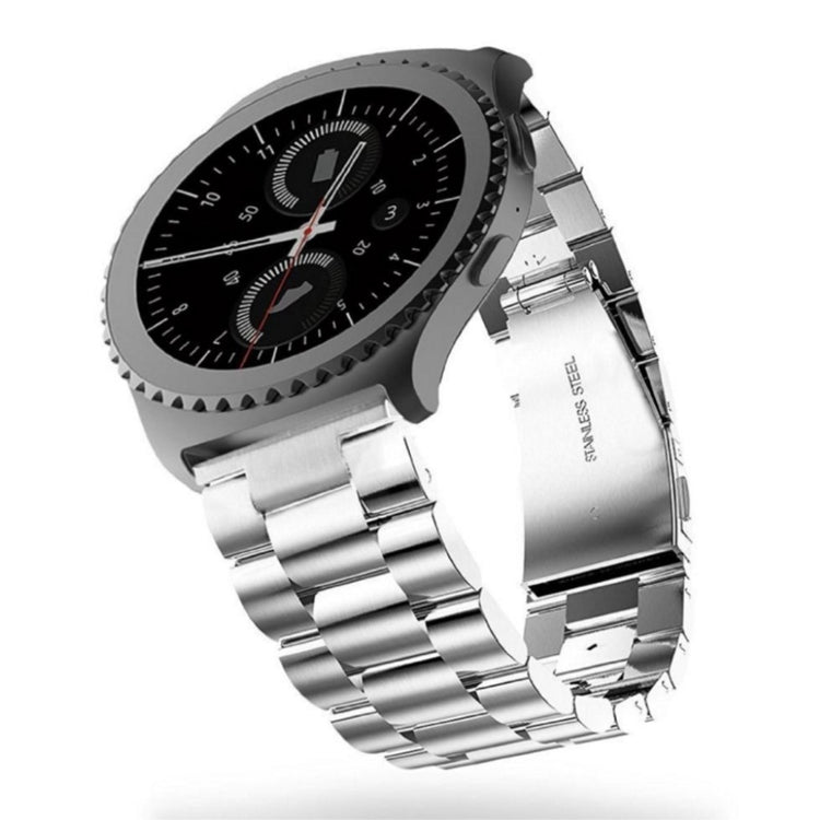 Meget slidstærk Samsung Gear S3 Metal Rem - Sølv#serie_9