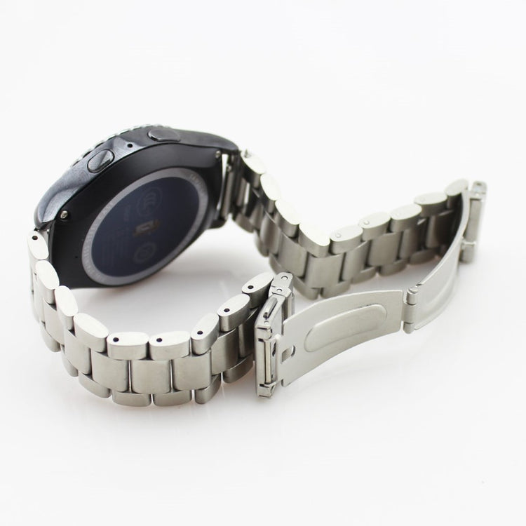 Meget slidstærk Samsung Gear S3 Metal Rem - Sølv#serie_9