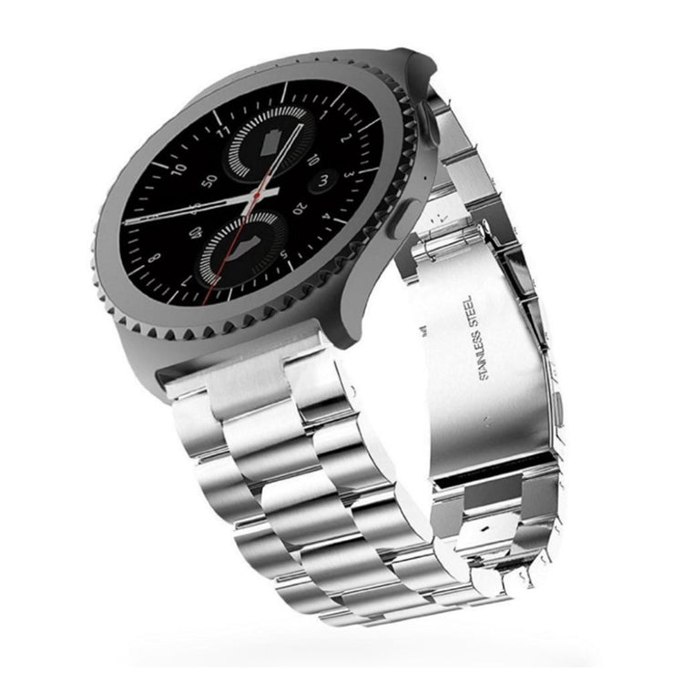Meget slidstærk Samsung Gear S3 Metal Rem - Sølv#serie_9