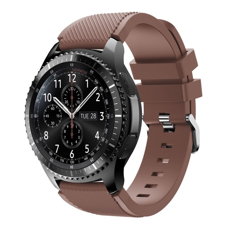 Fantastisk Samsung Gear S3 Silikone Rem - Brun#serie_1