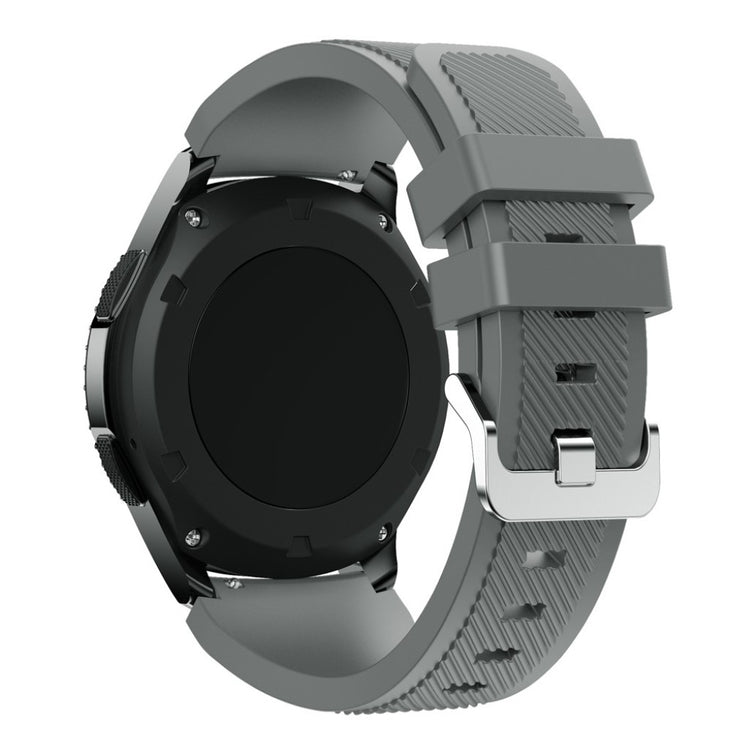 Fantastisk Samsung Gear S3 Silikone Rem - Sølv#serie_14