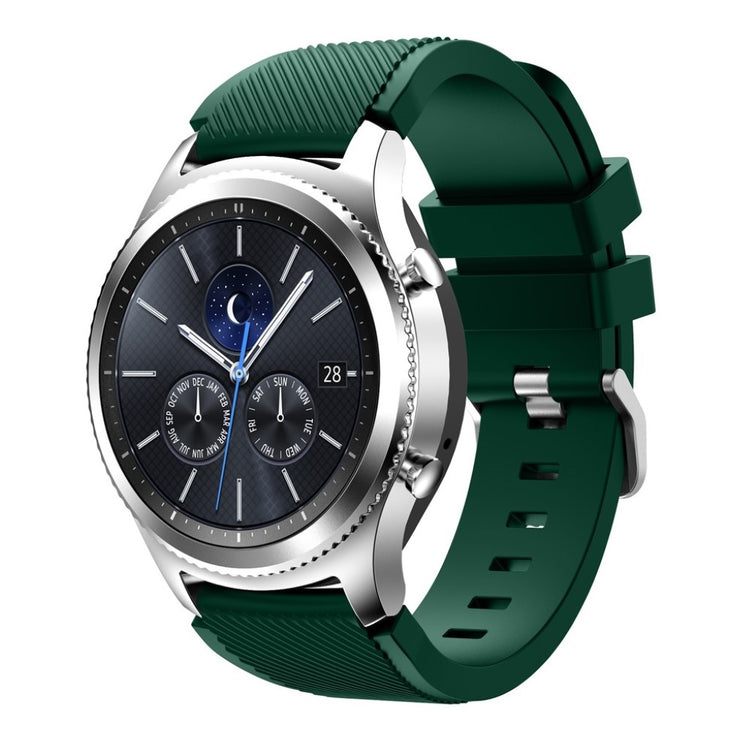 Fantastisk Samsung Gear S3 Silikone Rem - Grøn#serie_15