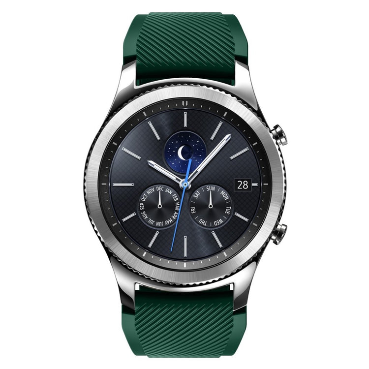 Fantastisk Samsung Gear S3 Silikone Rem - Grøn#serie_15