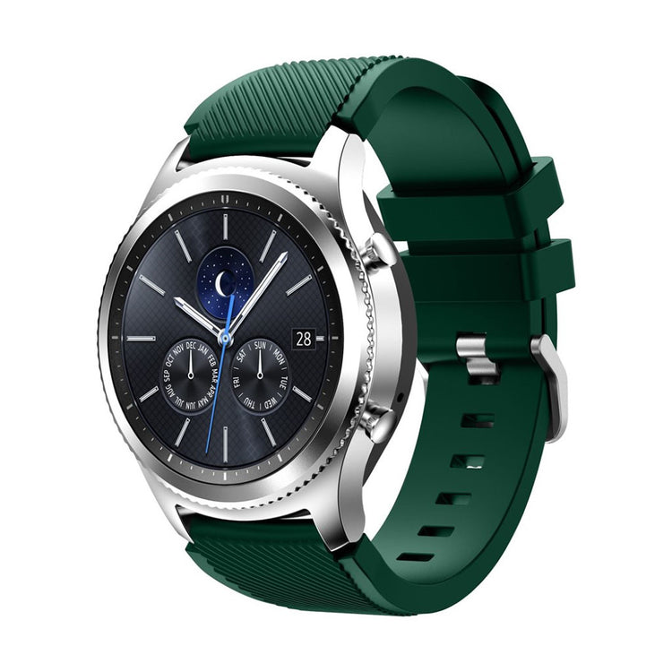 Fantastisk Samsung Gear S3 Silikone Rem - Grøn#serie_15