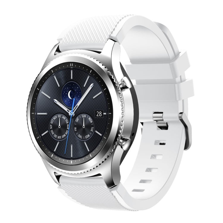 Fantastisk Samsung Gear S3 Silikone Rem - Hvid#serie_16
