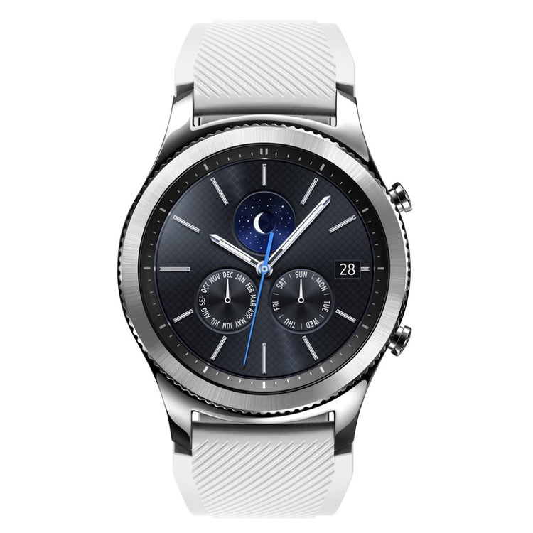 Fantastisk Samsung Gear S3 Silikone Rem - Hvid#serie_16