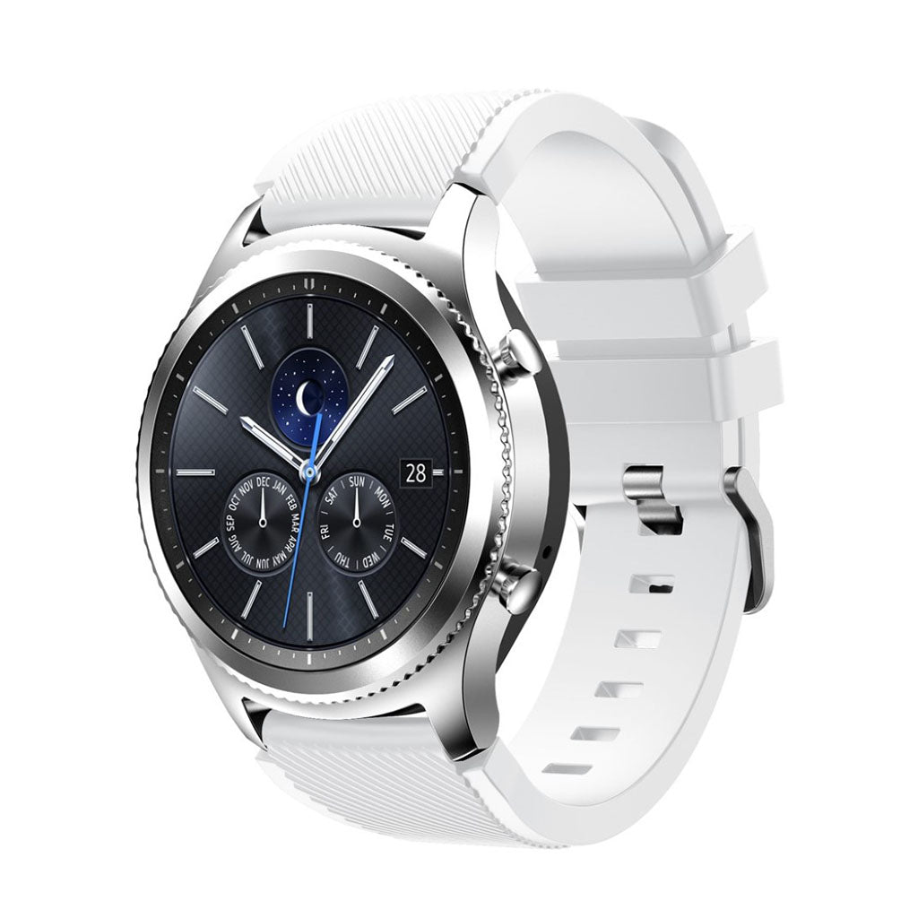 Fantastisk Samsung Gear S3 Silikone Rem - Hvid#serie_16