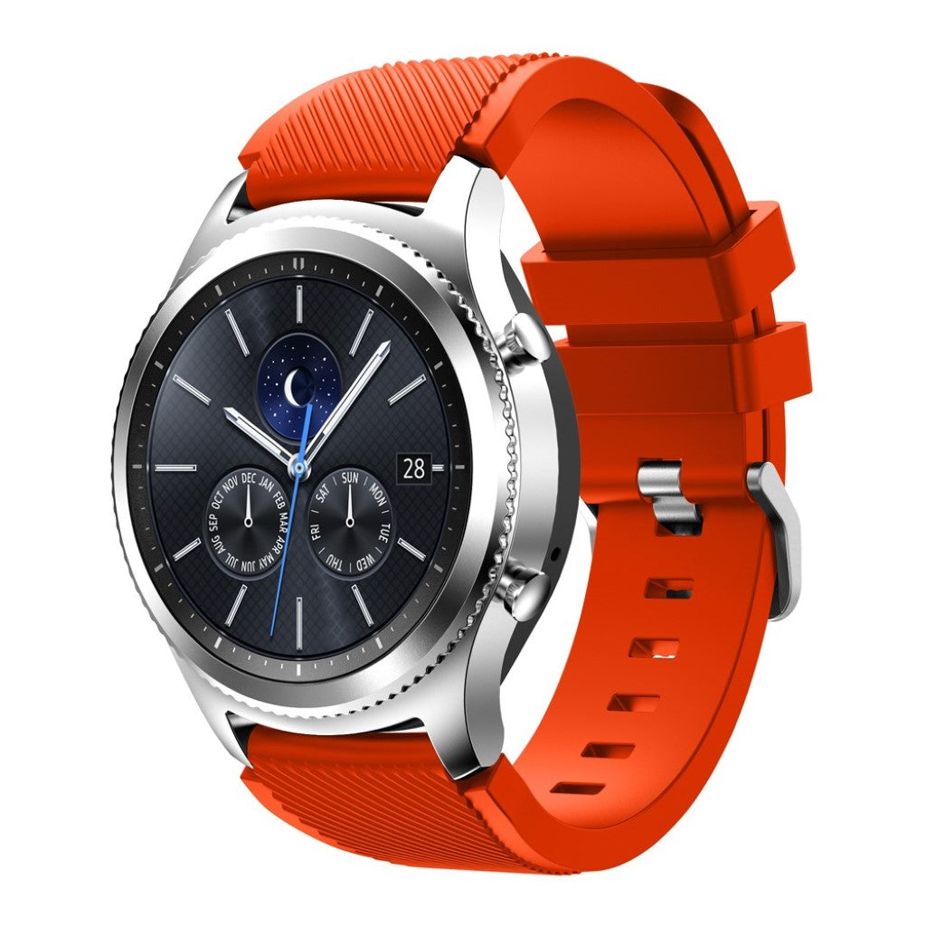 Fantastisk Samsung Gear S3 Silikone Rem - Rød#serie_17