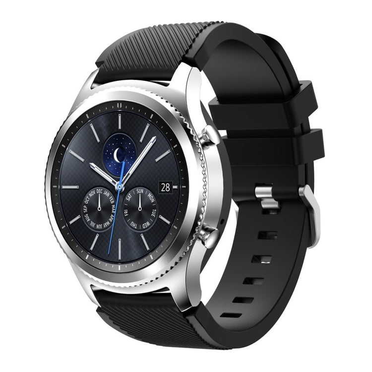 Fantastisk Samsung Gear S3 Silikone Rem - Sort#serie_18