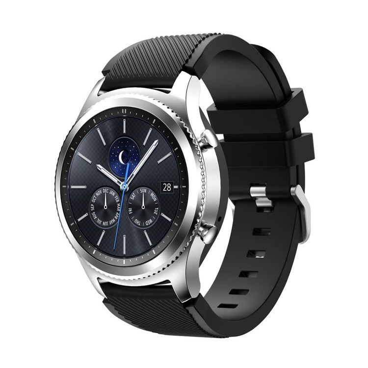 Fantastisk Samsung Gear S3 Silikone Rem - Sort#serie_18
