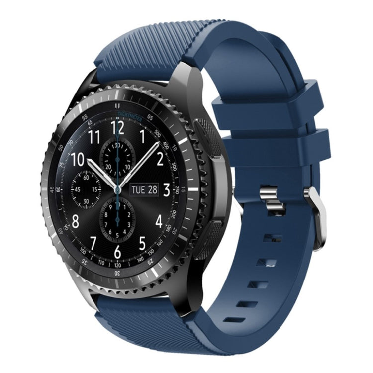 Fantastisk Samsung Gear S3 Silikone Rem - Blå#serie_4