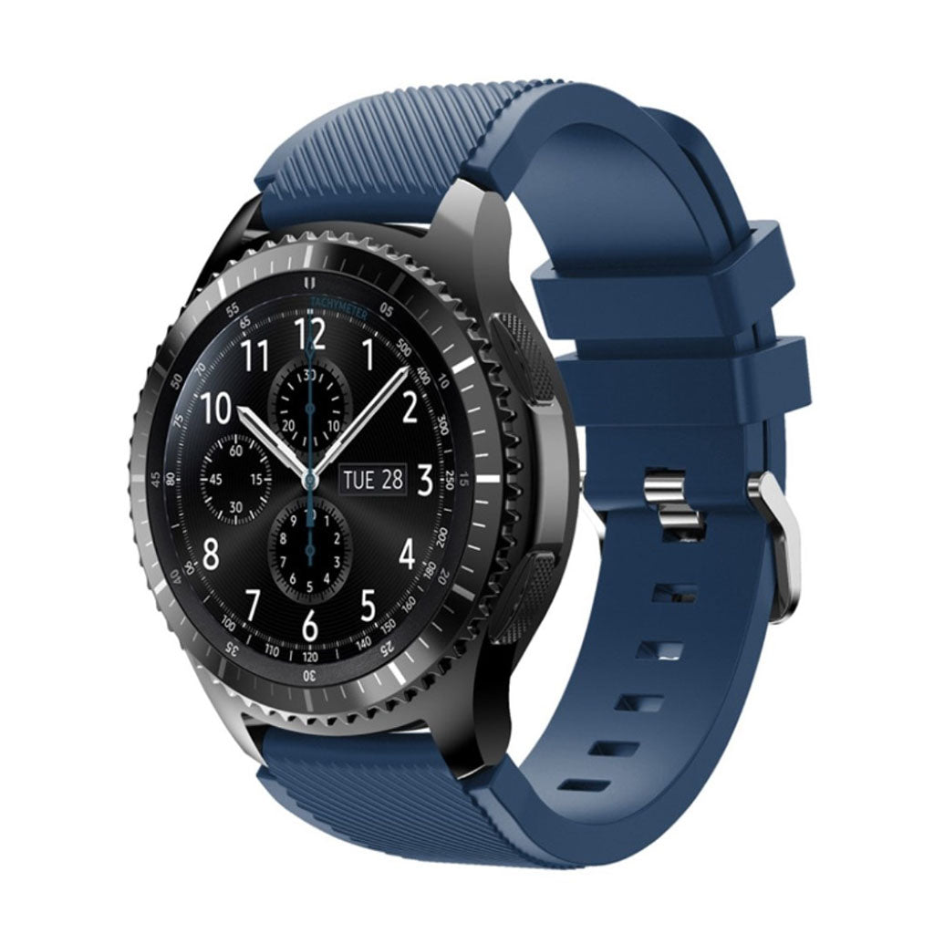 Fantastisk Samsung Gear S3 Silikone Rem - Blå#serie_4