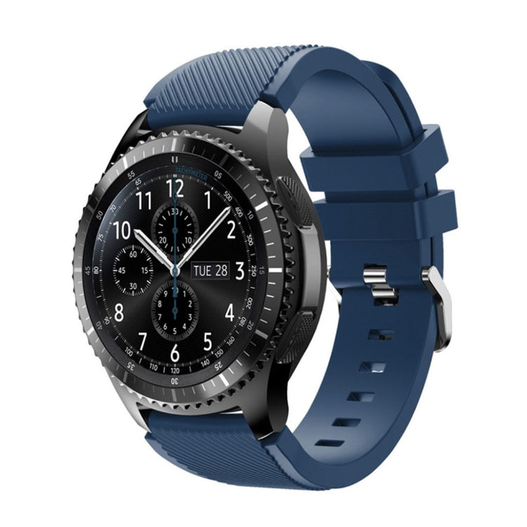 Fantastisk Samsung Gear S3 Silikone Rem - Blå#serie_4