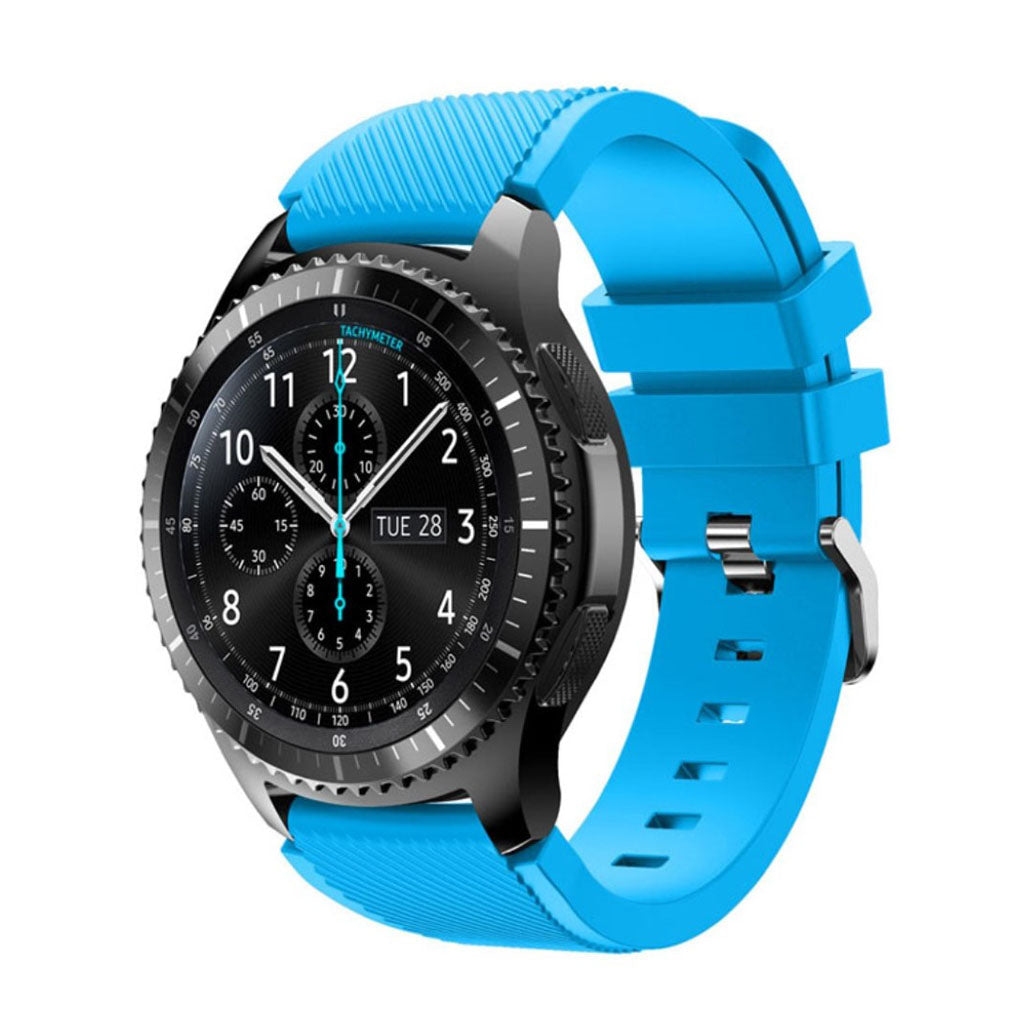Fantastisk Samsung Gear S3 Silikone Rem - Blå#serie_5