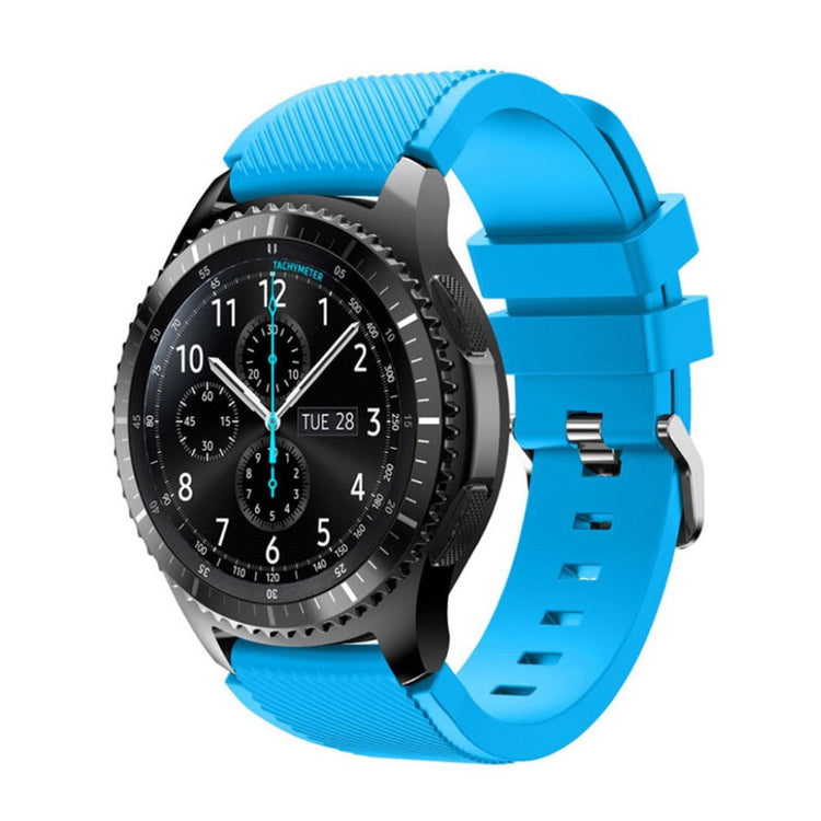 Fantastisk Samsung Gear S3 Silikone Rem - Blå#serie_5
