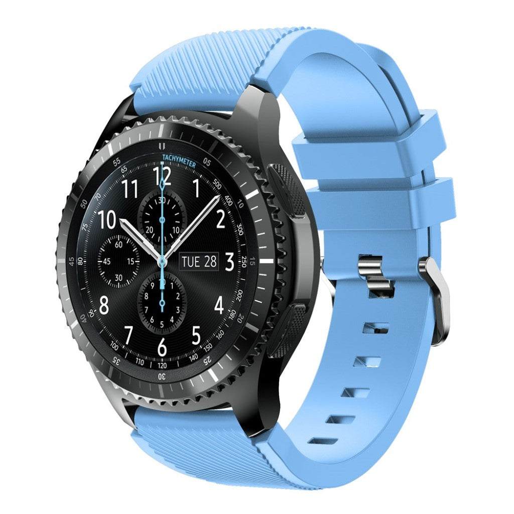 Fantastisk Samsung Gear S3 Silikone Rem - Blå#serie_6