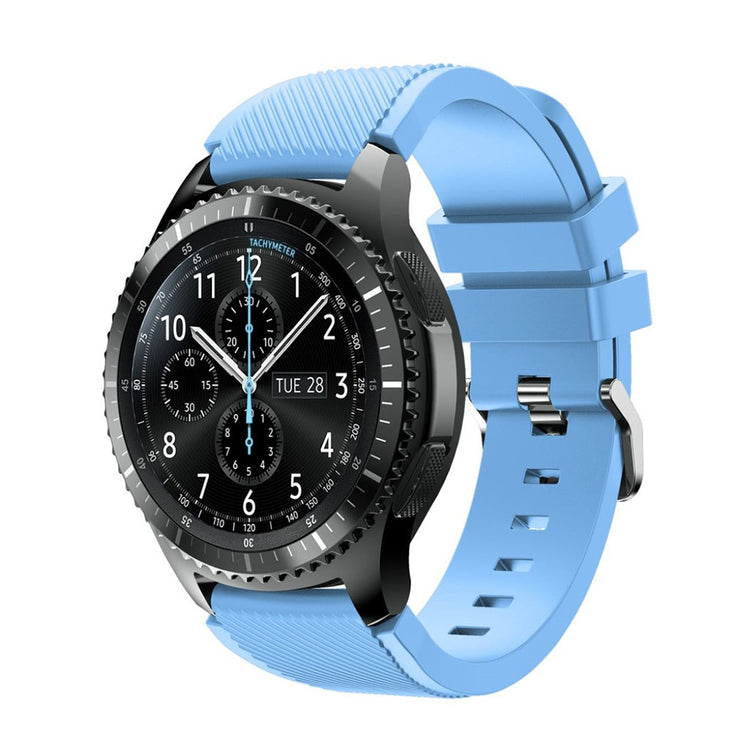 Fantastisk Samsung Gear S3 Silikone Rem - Blå#serie_6