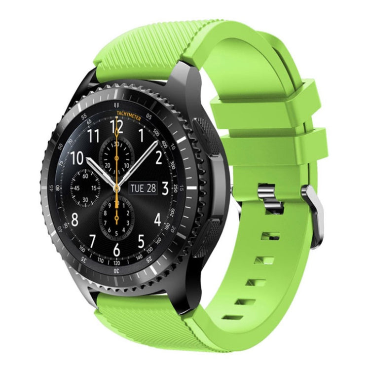 Fantastisk Samsung Gear S3 Silikone Rem - Grøn#serie_8