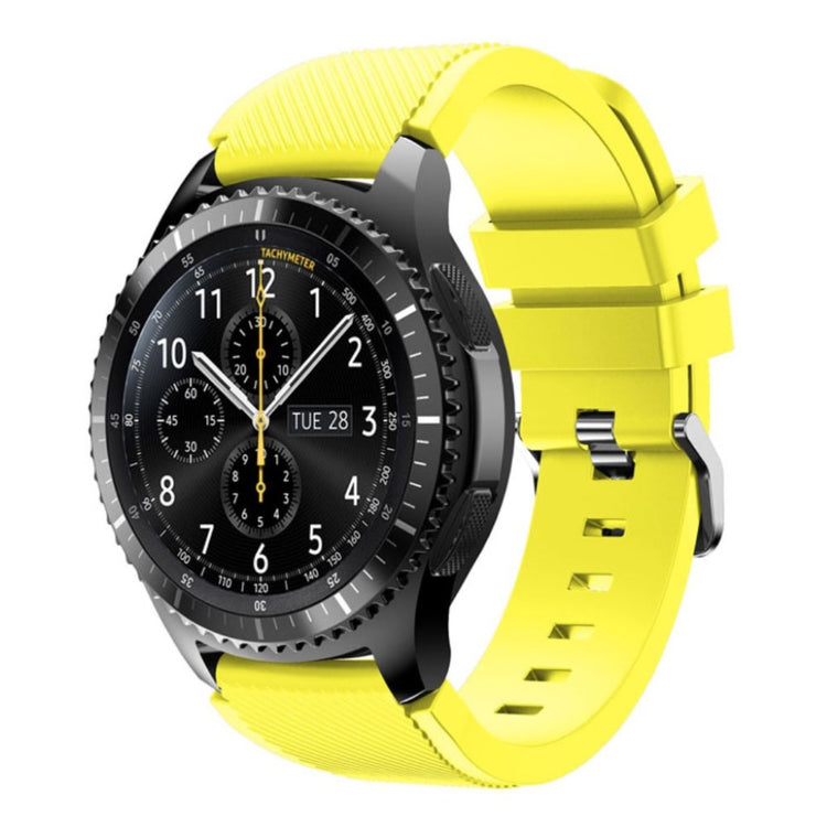 Fantastisk Samsung Gear S3 Silikone Rem - Gul#serie_9