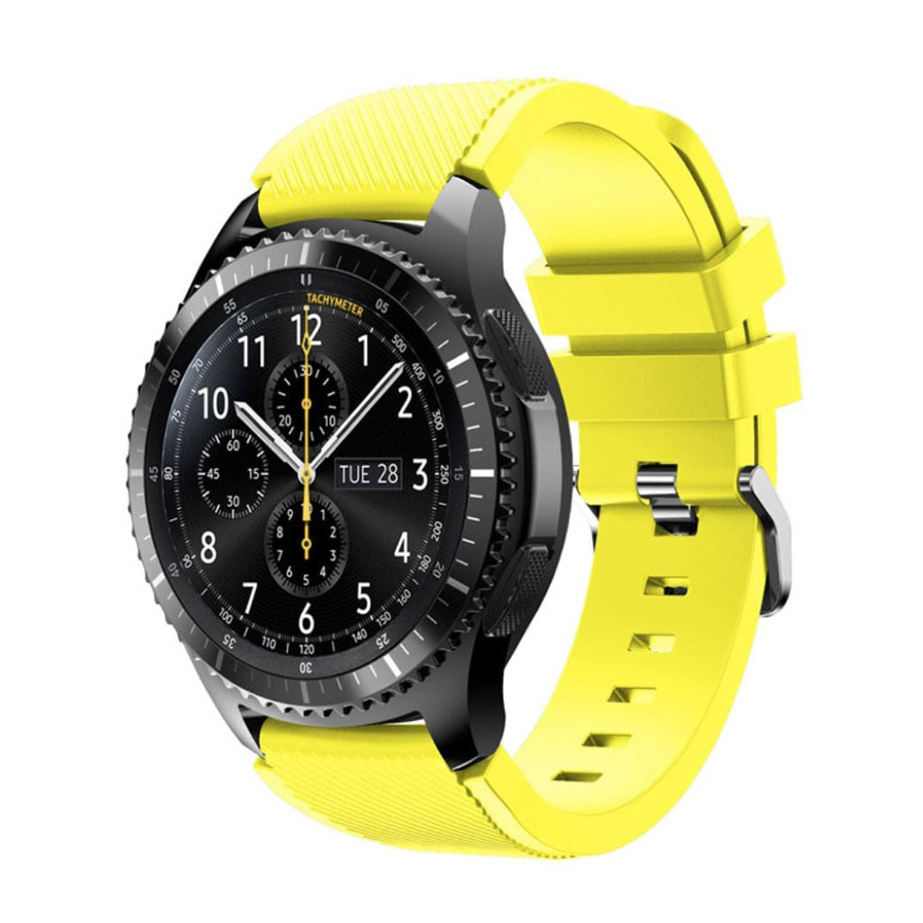 Fantastisk Samsung Gear S3 Silikone Rem - Gul#serie_9