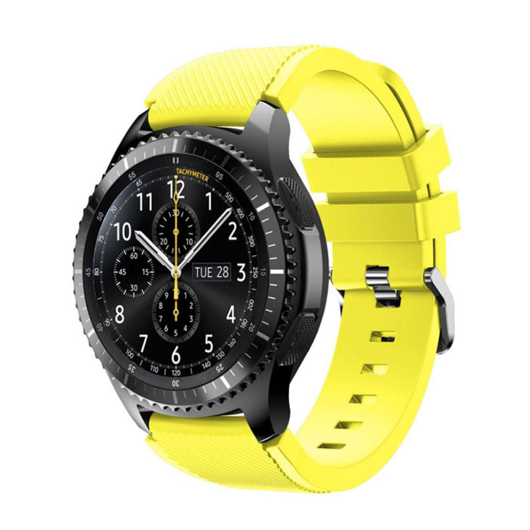 Fantastisk Samsung Gear S3 Silikone Rem - Gul#serie_9