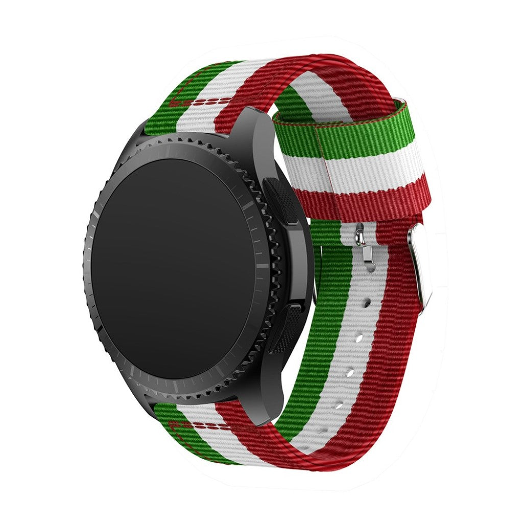 Rigtigt fed Samsung Gear S3 Nylon Rem - Flerfarvet#serie_1