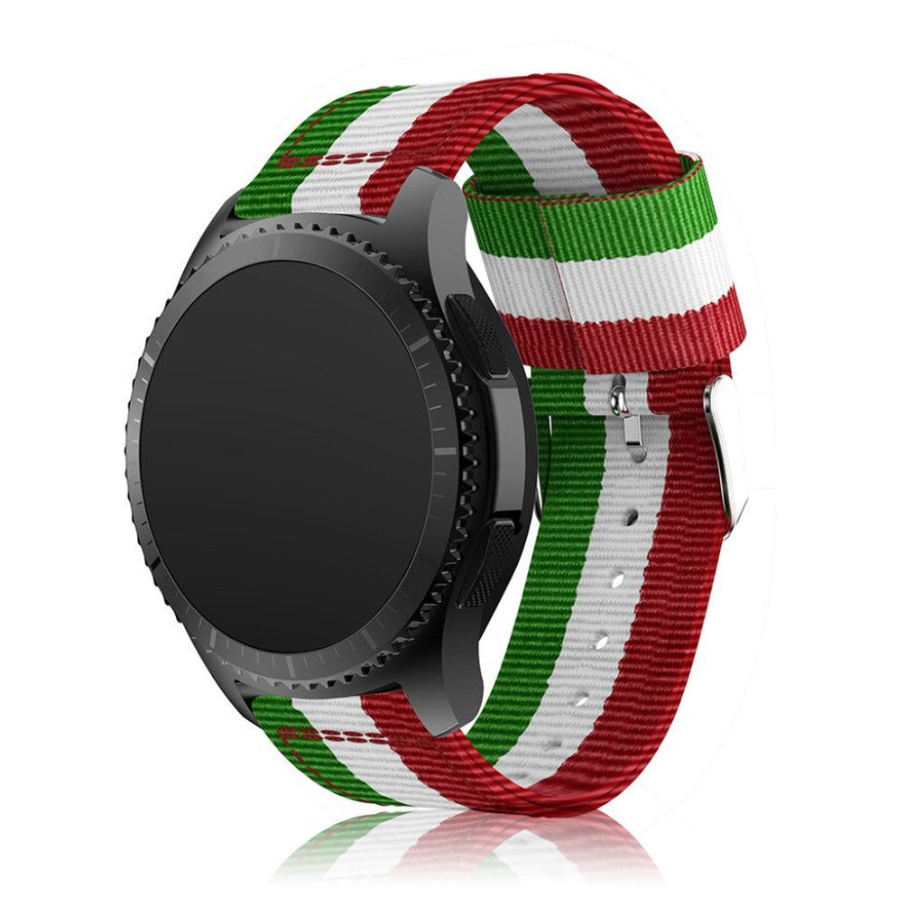 Rigtigt fed Samsung Gear S3 Nylon Rem - Flerfarvet#serie_1